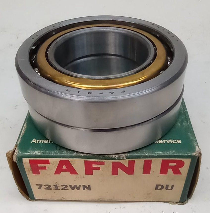 Fafnir 7212WN DU Angular Contact Ball Bearing 60X110X22mm 7212WN-DU (Pack of 2)