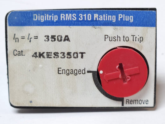 EATON CUTLER HAMMER 4KES3350T K Frame 350 AMP Rating Plug 6612C40G03 Digitrip 31