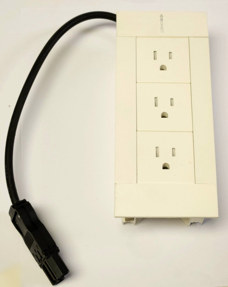 IBCONNECT 66101002A 1 UNE/EN 50085-1:2006 3 Outlet Power Supply Module 230 VAC
