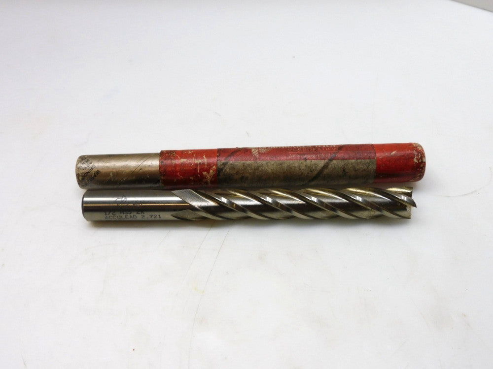 BRUBAKER 1/2" HSS 2K ACCULEAD 2.721 80631 END MILL FLUTE