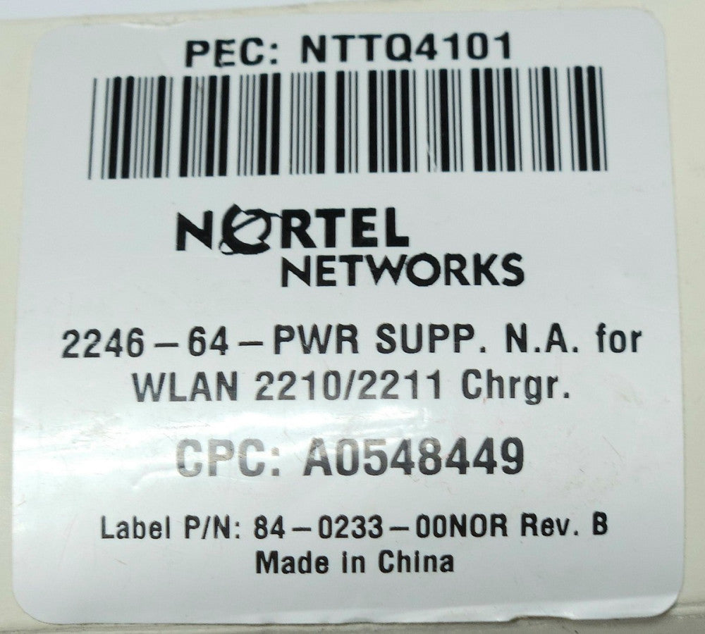 NORTEL AVAYA HON KWANG NTTQ4101 2256 64 PWR Power Supply Model D7 10 01 Input