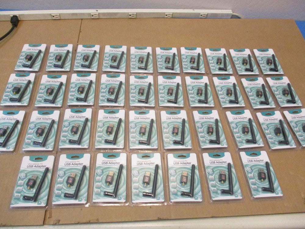 LOT OF 37 WIRELESS-N USB ADAPTER 2.0, 2.4-2.4835GHZ