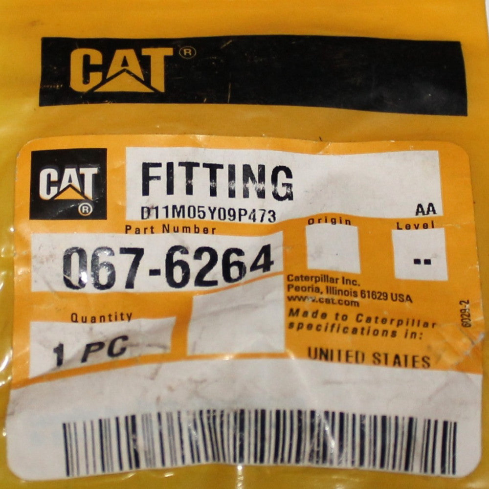 CATERPILLAR CAT 067 6264 Brass Fitting D11M05Y09P473