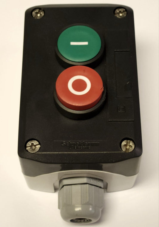 SCHNEIDER ELECTRIC XAL D213 Raised Red FLUSH GREEN START STOP Pushbutton Station