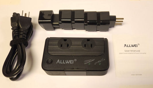 ALLWEI Model SGR HS260B 230 Watt Travel Adapter & Power Converter 100-240 VAC