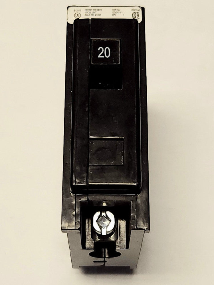 EATON CUTLER HAMMER BAB1020 Single Pole 20 AMP Type BA BAB Bolt In Circuit