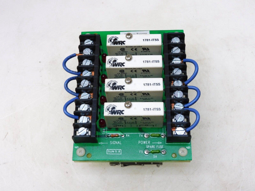 WESTERN RESERVE CONTROLS 1782-A4T PLC BOARD 1781-IT5S RELAYS