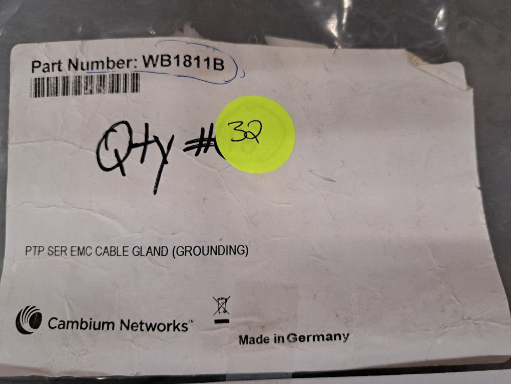 New, Cambium Networks, WB1811B, PTP SER EMC CABLE GLAND (GROUNDING)