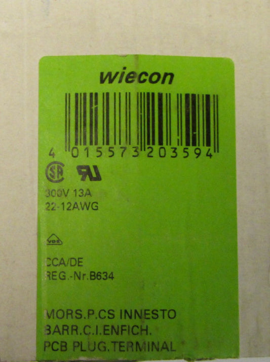 WIECON WIELAND 25 602 2653 0 LP Steckklemme 814216 Term. Block *(1) BOX 0F 48*