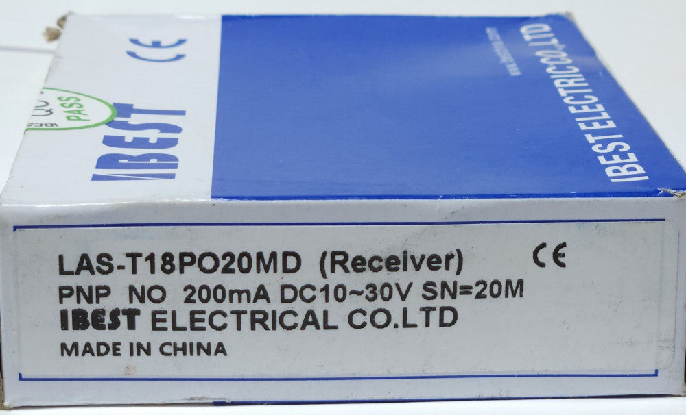 IBEST ELECTRICAL LAS T18PO20MD 10-30 VDC LAS-T18 Proximity Sensor Receiver Unit