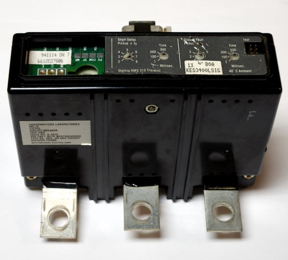 EATON CUTLER HAMMER KES3400LSIG Type KD HKD 400 AMP Ground Fault TRIP UNIT