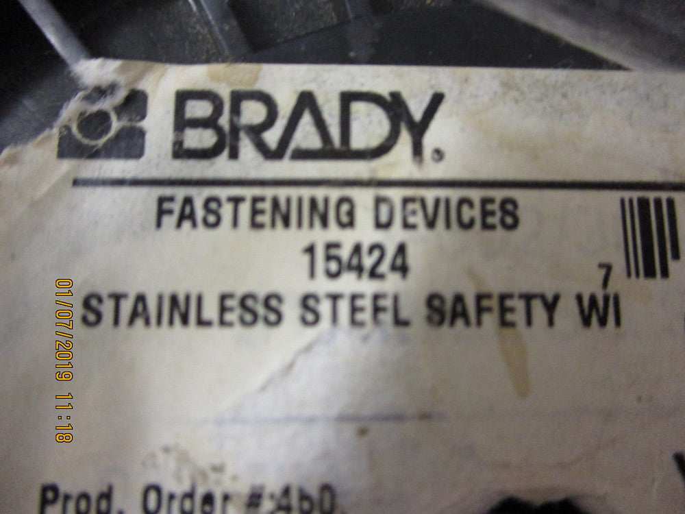 15424 Brady Stainless Steel Safety Wire BRAND NEW!