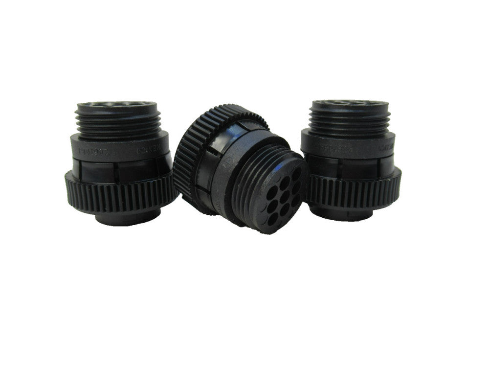 (NEW -Lot of 3) AMP 206708-1 Plug Connector Body 9-Terminals