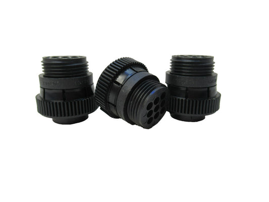 (NEW -Lot of 3) AMP 206708-1 Plug Connector Body 9-Terminals