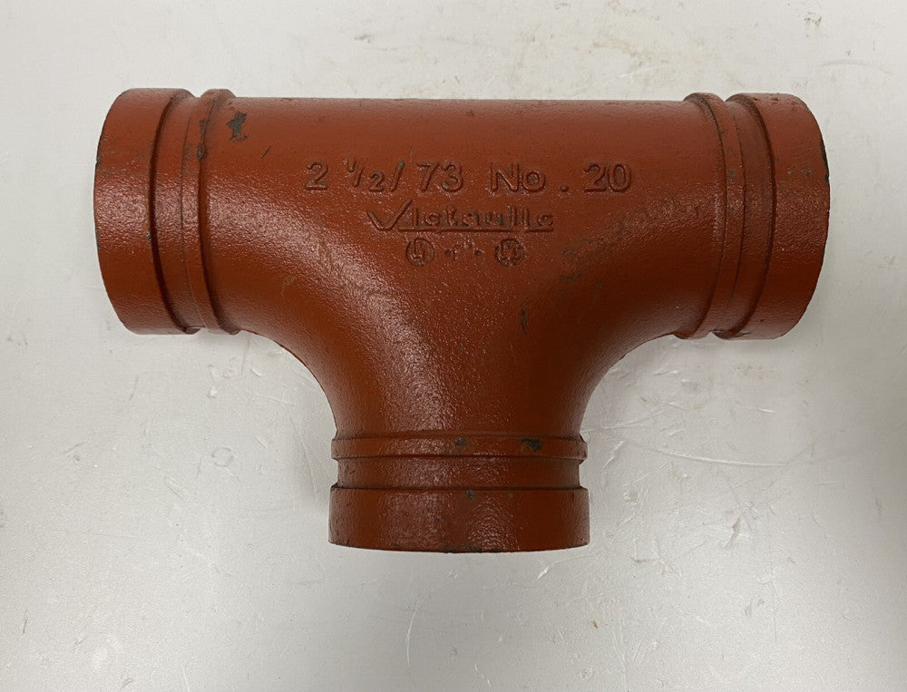 VICTAULIC Style 20 , 2-1/2 73 Grooved Pipe Tee Fitting 
