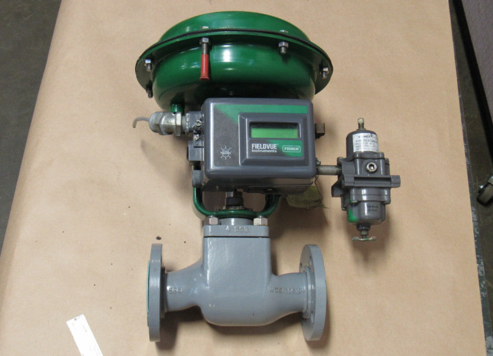 BAUMANN ACTUATOR CONTROL VALVE 24548CVF 1-1/2" 150 W/ FISHER CONTROLS DVC2000