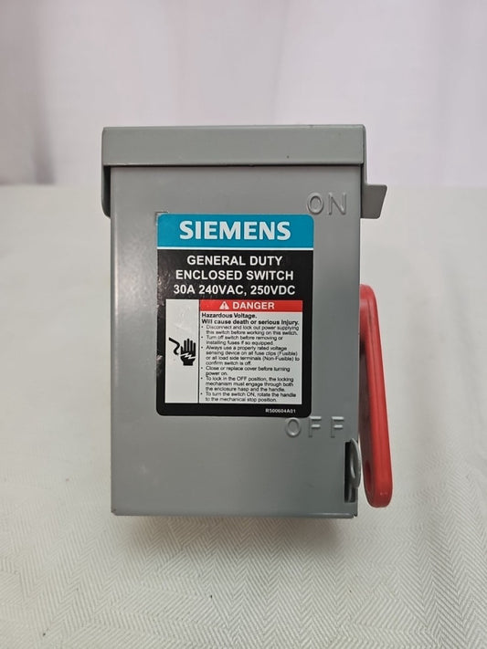 General Duty 30 Amp 3-Pole 3-Wire 240-Volt Non Fusible Indoor Safety Switch-GNF3