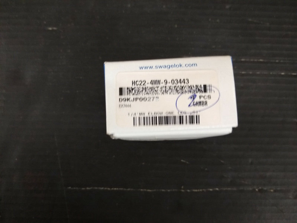 New, Swagelok, HC22-4MW-09-03443, Elbow, extended leg, 1/4" Hastelloy