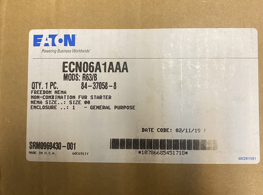 EATON CUTLER HAMMER ECN06A1AAA Size00 120 v  AN59AN0AB Reversing Starter AN59AN0