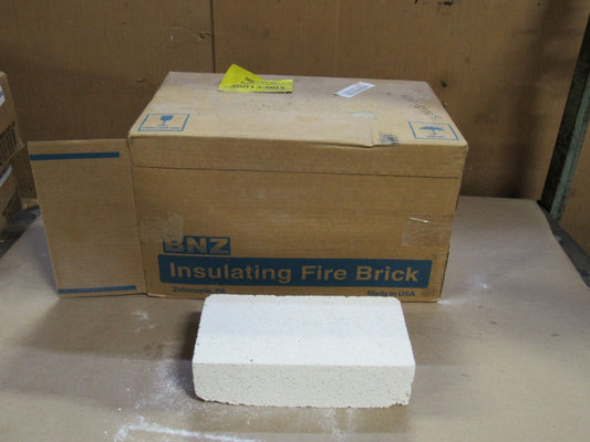 NEW LOT OF 12 BNZ INSULATING FIRE BRICK BNZ 23 9X4.5X2.5 Z1172A