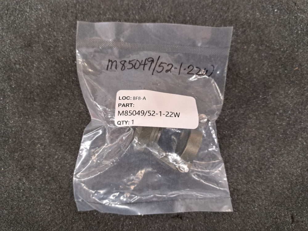 New, Amphenol, M85049/52-1-22W, CONN CAB CLAMP SZ22 1 5/16-18; Sold as 3pc lot