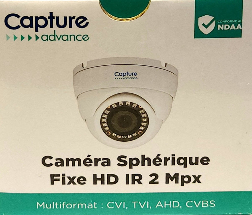 CAPTURE ADVANCE R2 HD2MPEYE 2.8mm Lens 2MP HD Eyeball Camera 12 VDC NTSC
