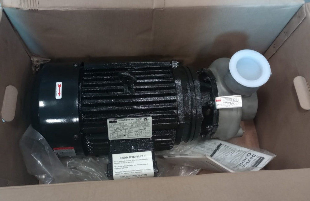 Dayton 55JJ62A Centrifugal Pump Stainless Steel 15hp 230/460V 60psi LTEK23TDE