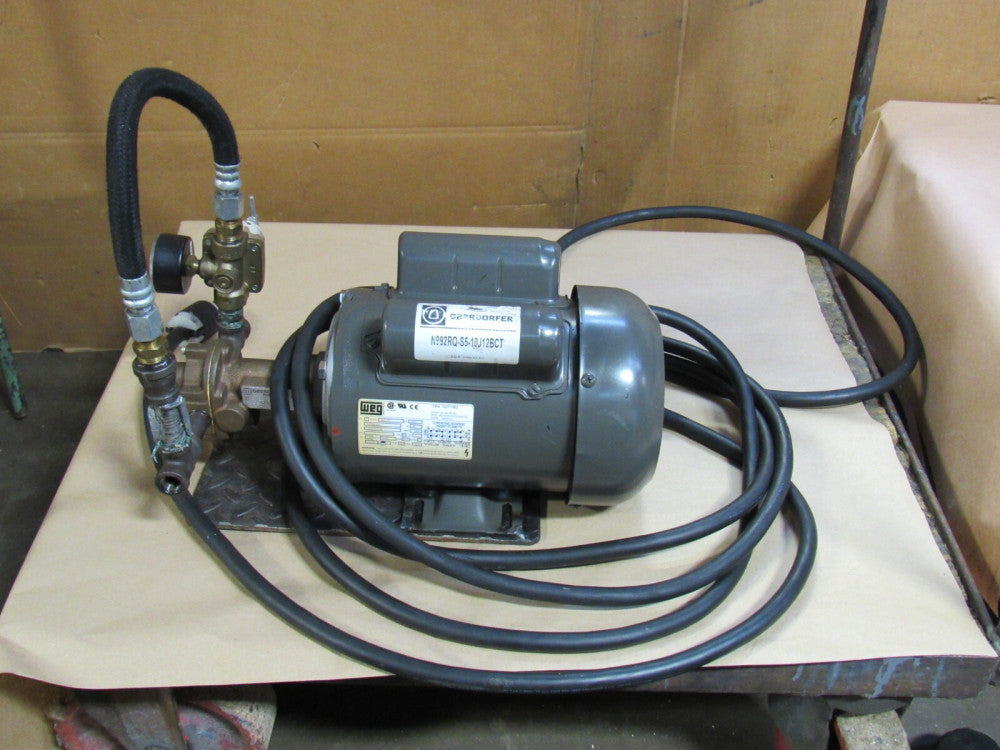WEG MOTOR 10371562 .5012ES1BD56C 1PH 1/2 HP 115/208-230V D56C W/ OBERDORFER N992