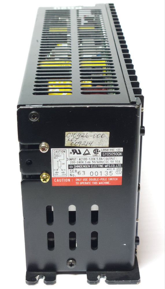SHINDENGEN GY05050GN Power Supply Input 100-240 VAC Output 5 VDC 50 AMP