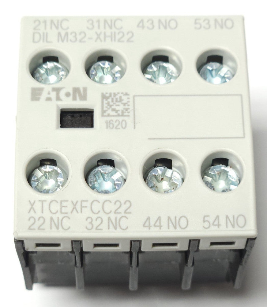 EATON MOELLER DILM32 XHI22 XTCEXFCC22 Top Mount Auxiliary Contact Block 2 NC 2 N