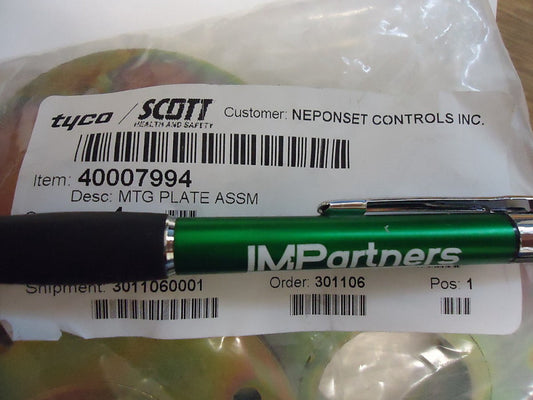 Scott 40007994 Mounting Plate Assembly. Brand New!
