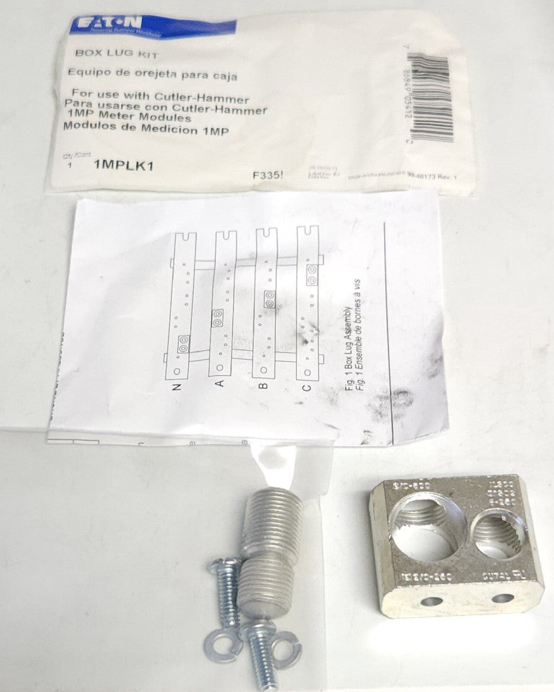 EATON CUTLER HAMMER 1MPLK1 Box Lug Kit for 1MP Meter Module Enclosure Panel