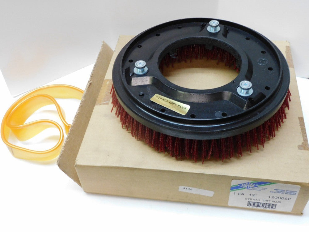 Flo-Pac 12" Strata Grit Plus 12000SP Machine Rotary Scrub Brush