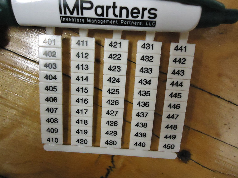 New, DINnectors, DN-L450, MARKING TAG (401-450) 6mm 500/PK FOR DN-T10, Lot of 50