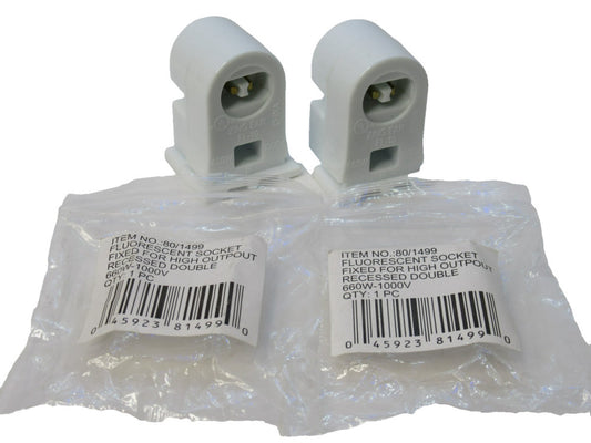 (NEW - Lot of 2) SACO / NUVO 80/1499 , 80-1499 660W-1000V Fluorescent Socket