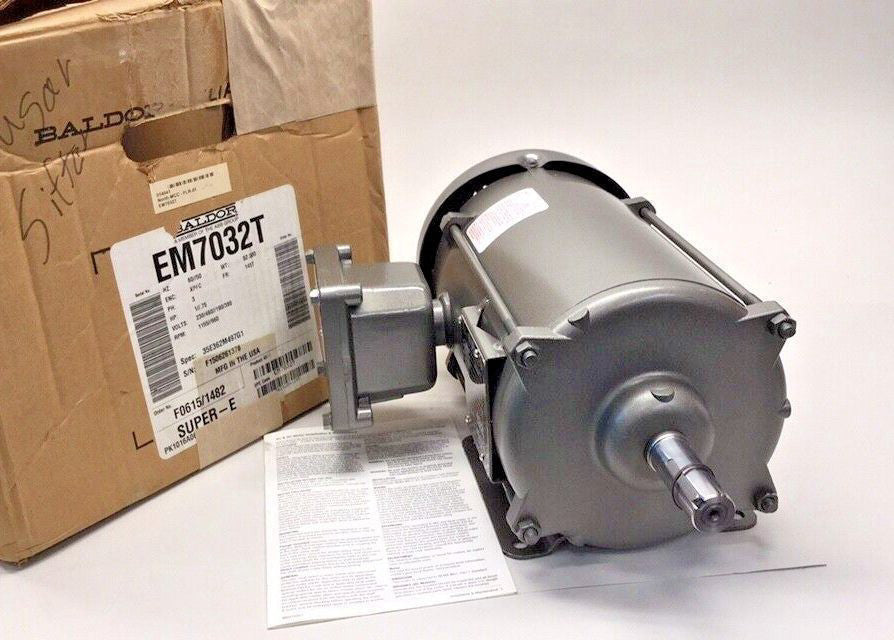 Baldor EM7032T Electric Motor 3ph 1/0.75hp 60/50hz 1155/960rpm 35E362M497G1