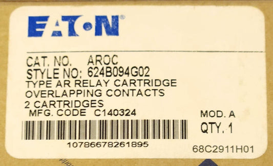 EATON CUTLER HAMMER AROC Type AR Relay Overlapping Contact Cartridge 2 Contacts