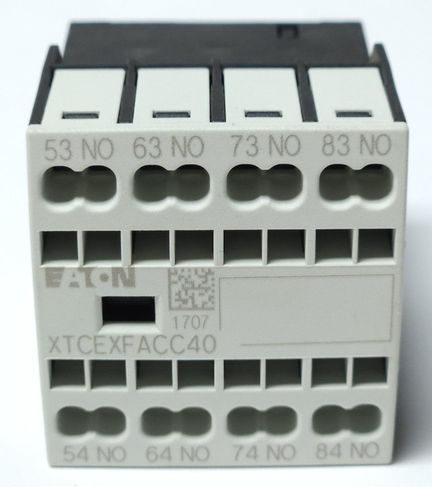 EATON XTCEXFACC40 Front Mount Auxiliary Contact 4 NO DILA XHIC40