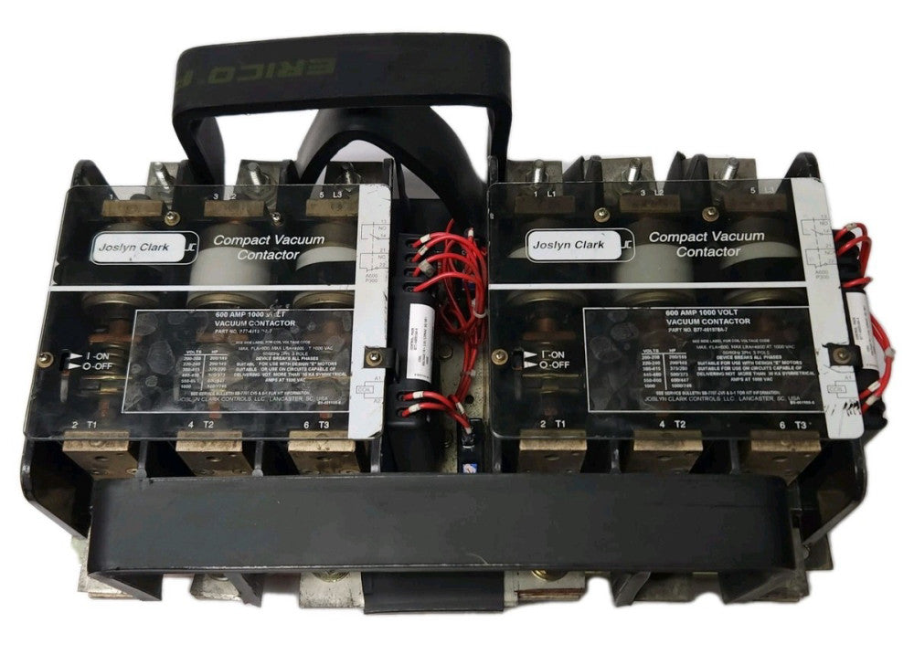 JOSLYN CLARK B77 461978A 7 JC Reversing Contactor 3 Pole 600 AMP 120 VAC 1000 Vo