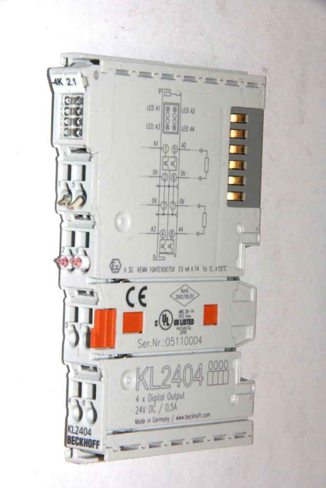 BECKHOFF KL2404 24V Quad Channel Digital Output Module