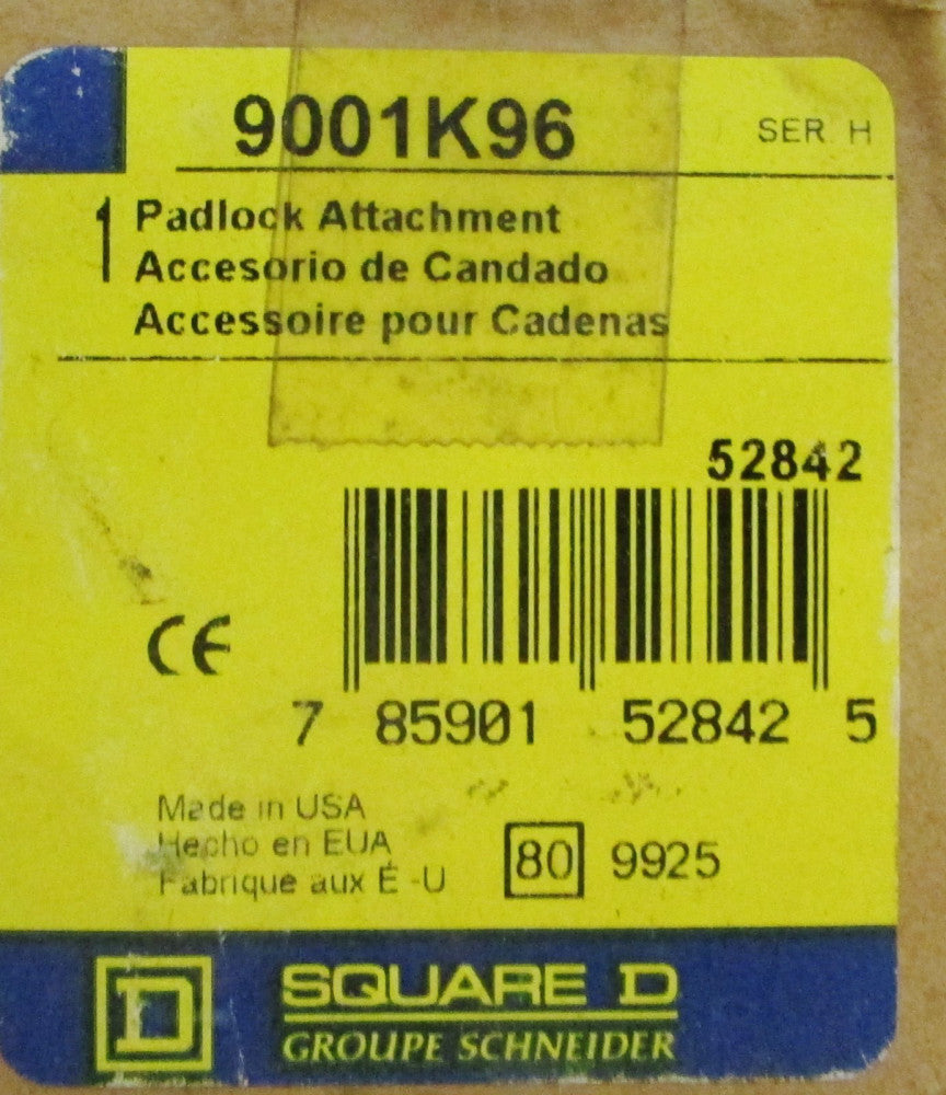 SQUARE D 9001 K96 PushButton Padlock Attachment