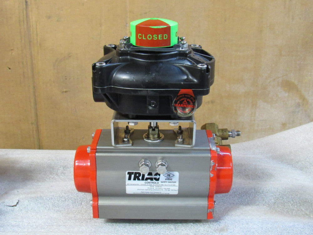 TRIAC ACTUATOR SS-9SFX-100-6BA W/ LIMIT SWITCH - USED