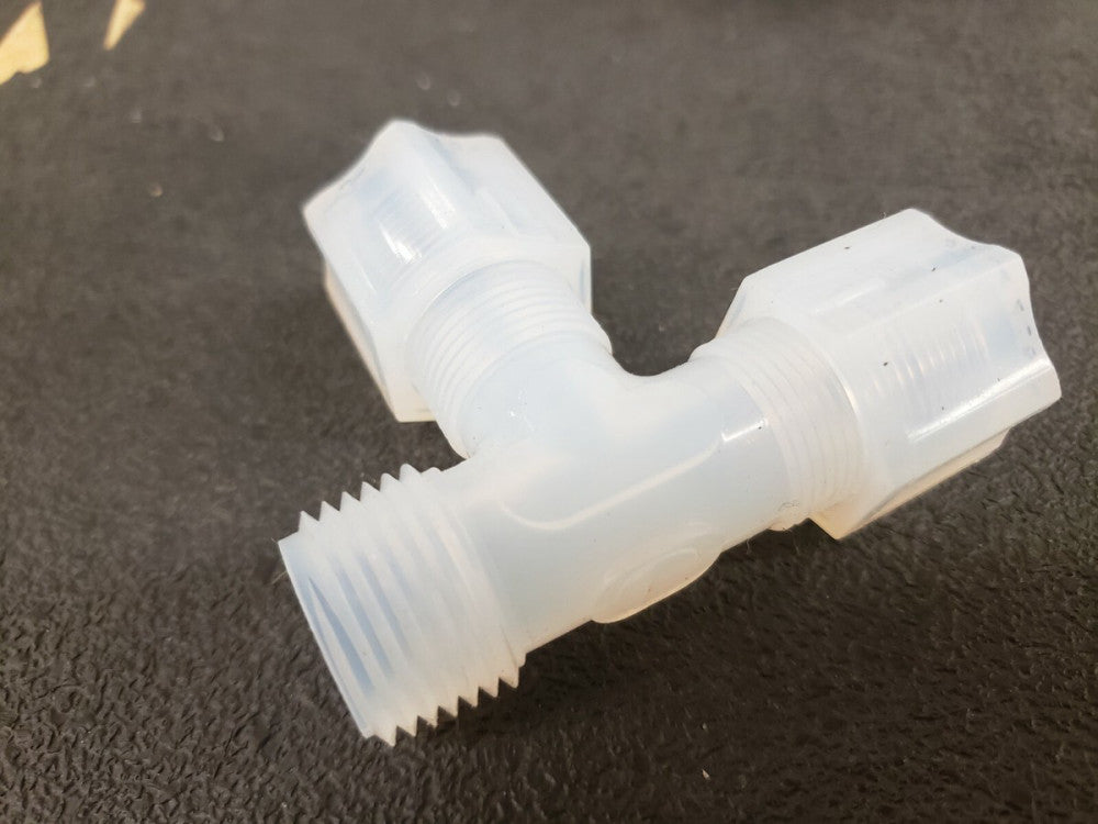 NEW, GALTEK, RT8-8N, T-ADAPTER, 1/2-INCH X 1/2-INCH X 1/2-INCH MNPT RUN