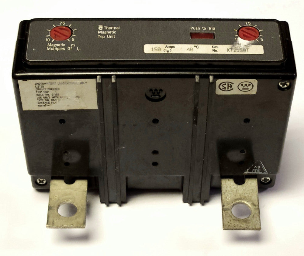 CUTLER HAMMER WESTINGHOUSE KT2150 2 Pole 150 AMP K Frame TRIP Unit Type KD HKD