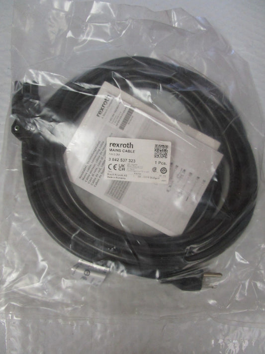 Rexroth 3 842 537 323  Mains Cable NA 5,0M 3842537323
