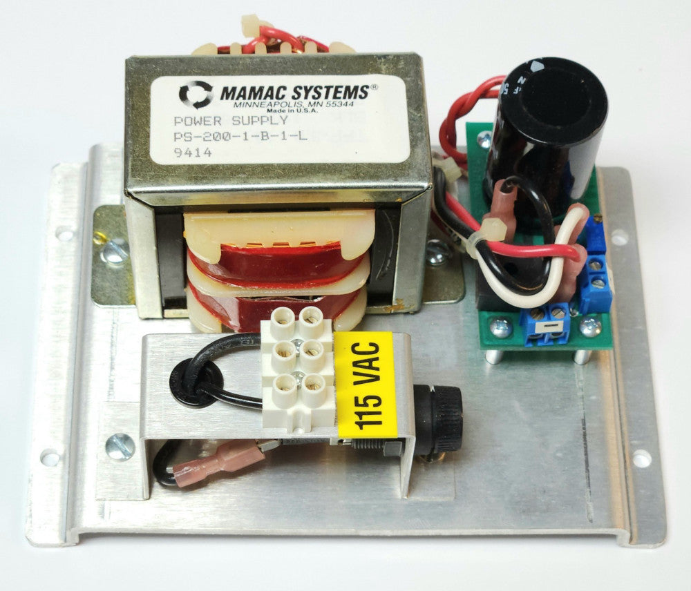 MAMAC SYSTEMS PS 200 1 B 1 L Power Supply 9414 115 VAC PS-200-1-B-1-L