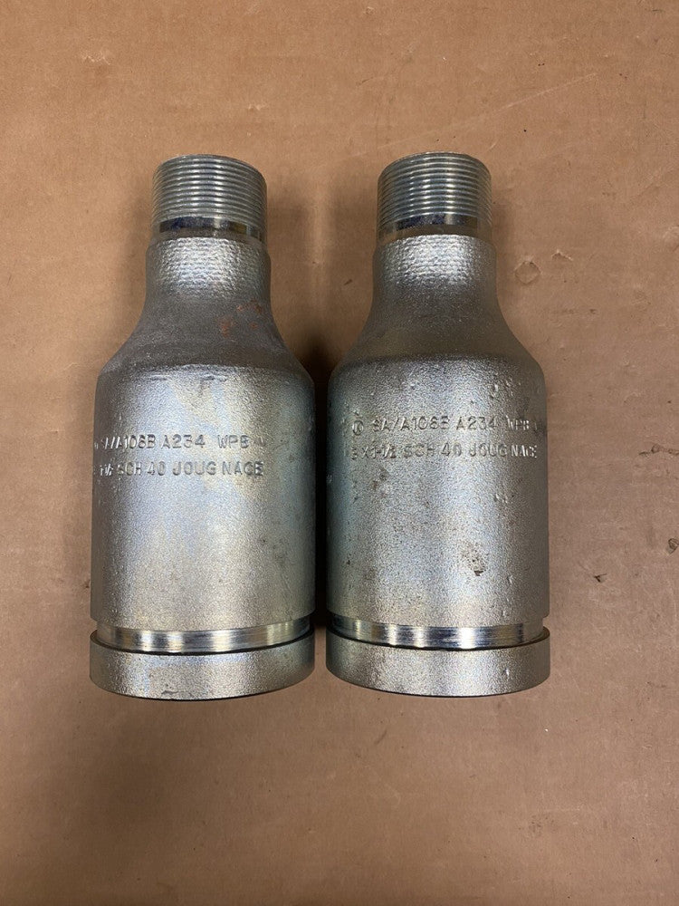 Lot of 2 Westbrook 3" x 1-1/2" SCH 40 SA/A106B A234 Swage WPB New and Unused