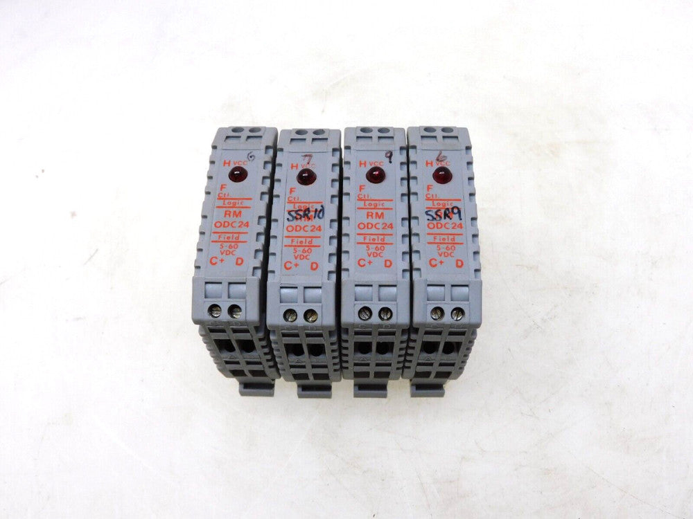 LOT OF 4 CONTINENTAL INDUSTRIES I/O MODULE LOGIC RM ODC24 5-60VDC