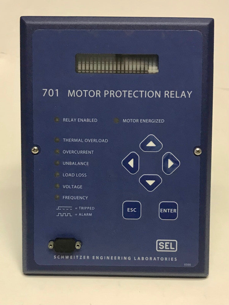 SEL SCHWEITZER 701 Motor Protection Relay 0701000X2X 95-240 VAC SEL-701