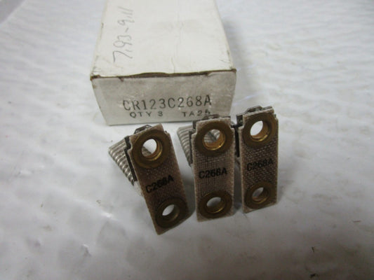 NEW LOT OF 3 GE GENERAL ELECTRIC OVERLOAD HEATER ELEMENT CR123C268A